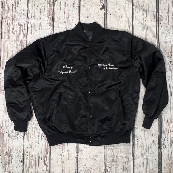 Vintage 1980s Speed Racer Boating Bomber Coat Jacket Mens 80s - Picture 1 of 6
